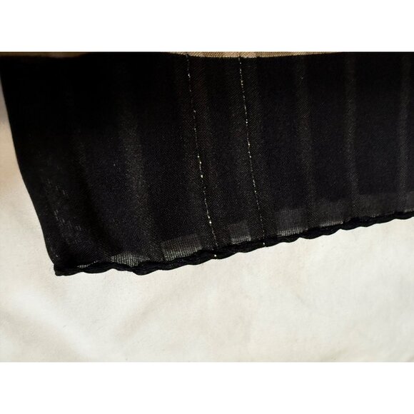 Vtg jim Renor Geometric Silk Square Scarf Black/Gold/White Retro luxury Italy - Picture 9 of 10